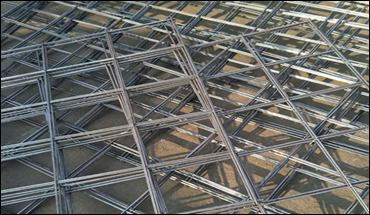 Weld mesh grid panels galvanized for concrete reinforcing