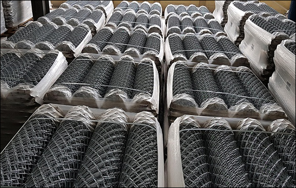 Aluminium coated steel chain link fence fabric rolls