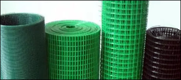 Green and Black Coated Galv. Iron Wire Mesh Welded