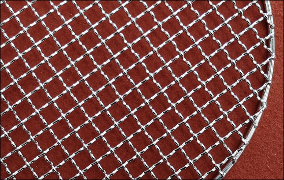 Chrome plated barbecue wire mesh