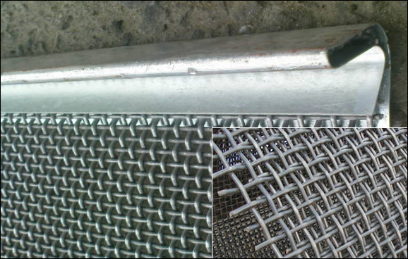 Steel plate hooked metal mesh with reinforcing edges hooks