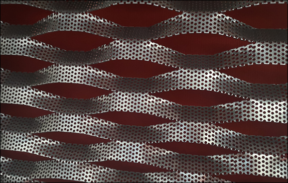 Decorative mesh panels for facade and wall cladding