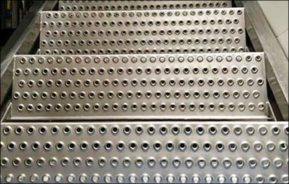 Anti Slip perforated embossed galvanized steel walkway panel