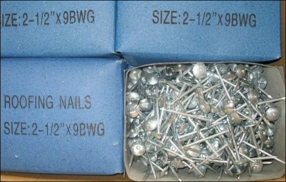 Galvanized roofing nails 2inch x 9BWG to Turkey