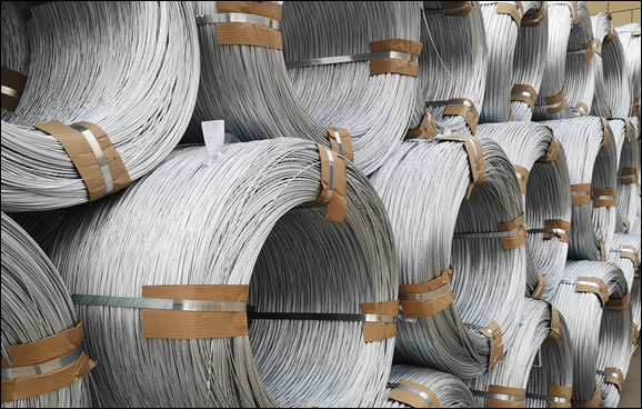 Gi wire packed in 500kg big coils