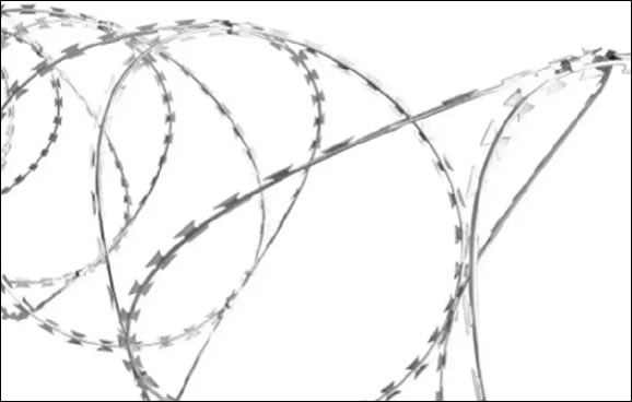 BTO 15 Cross Type Razor Wire Hot Dipped Galvanization