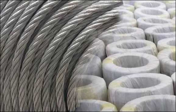 Electrical Galvanized Non-coat Steel Wire Rope 1.2mm 7x7 Construction
