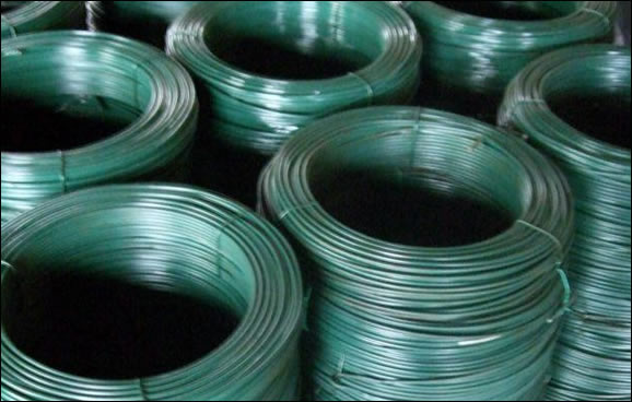 Green PVC Coated Wire G12 (1 Roll 40kg)