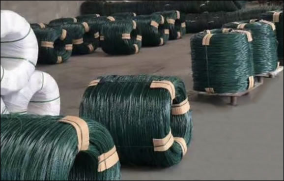 Big Coil RAL 6005 Powder Coated Galvanized Steel Wire for Manufacture of PVC Coated Mesh Fence